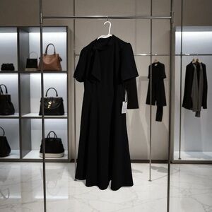 Maggy London Classic Black Midi Dress